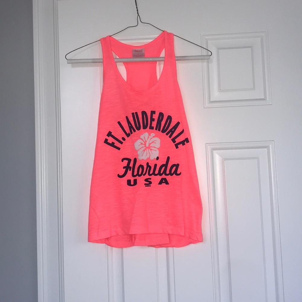 Hot pink/Coral Ft Lauderdale tank top.